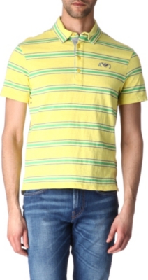 ARMANI JEANS Striped polo shirt