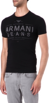 ARMANI JEANS Logo-printed t-shirt