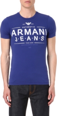 ARMANI JEANS Logo-printed t-shirt