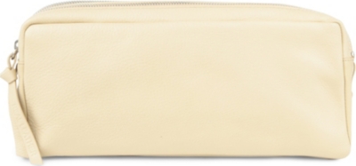 MAKE Large leather wash bag