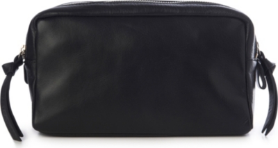 MAKE Leather wash bag medium