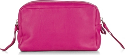MAKE Leather wash bag medium