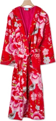 PIP STUDIO Birds of Paradise bathrobe red