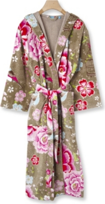 PIP STUDIO Birds of Paradise cotton robe khaki