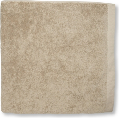 SELFRIDGES Retreat bath sheet stone