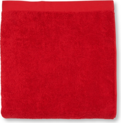 SELFRIDGES Red bath towel