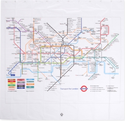 IZOLA London Underground shower curtain
