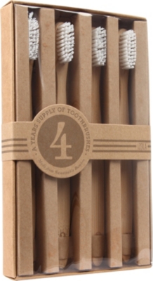 IZOLA Numerals wooden toothbrush set