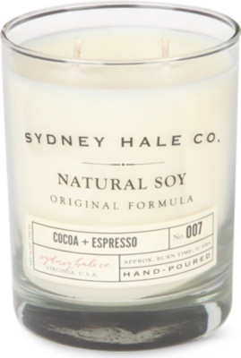 SYDNEY HALE CO. Cocoa and Espresso candle