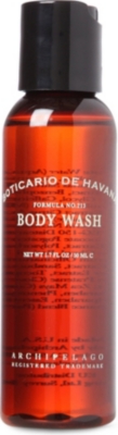 ARCHIPELAGO Boticario de Havana travel body wash 50ml