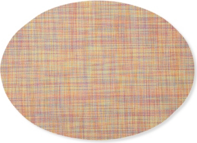 CHILEWICH Mini Basketweave oval placemat