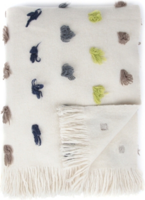 LINUM Sam wool throw