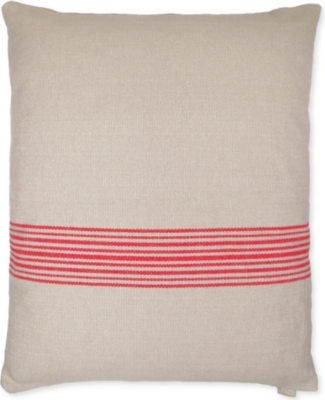LINUM Contrast stripe cushion