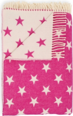 BRONTE Lipstick pink star throw