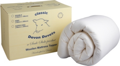 DEVON DUVETS Woollen mattress topper