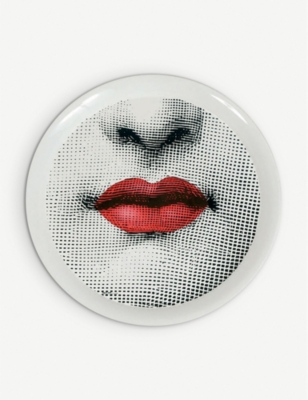 FORNASETTI Bocca round tray