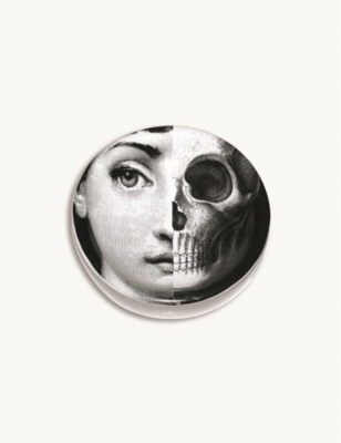 FORNASETTI Round porcelain ashtray
