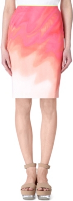 ELIE TAHARI Print pencil skirt