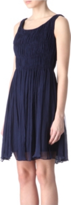 ELIE TAHARI Chiffon pleat dress