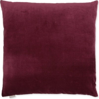 LINUM Marcel cotton velvet cushion