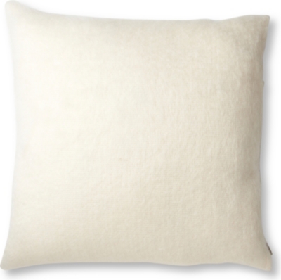 BRONTE Mohair cushion white