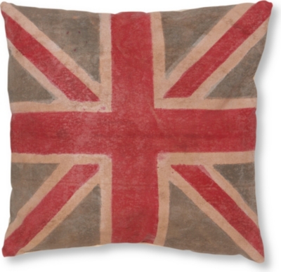 FS HOME COLLECTIONS Vintage Union Jack cushion with pad