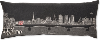 CHARLENE MULLEN Little Red Bus cushion