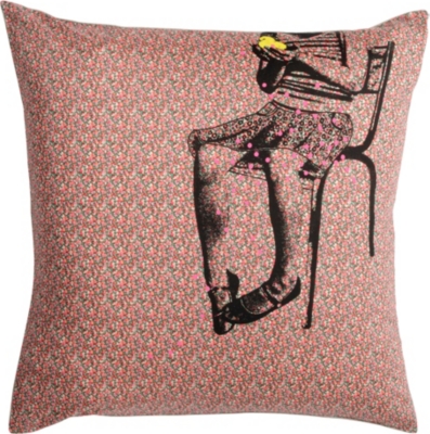 LA CERISE SUR LE GATEAU Fanette Liberty cushion cover