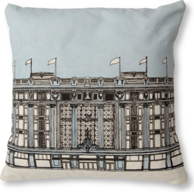 MR WINGATE Selfridges Oxford Street cushion cover with pad