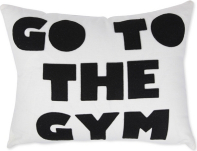 ALEXANDRA FERGUSON Go To The Gym cushion