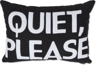 ALEXANDRA FERGUSON Quiet Please cushion