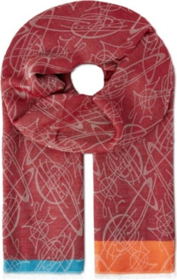 scarf westwood orb graffiti selfridges