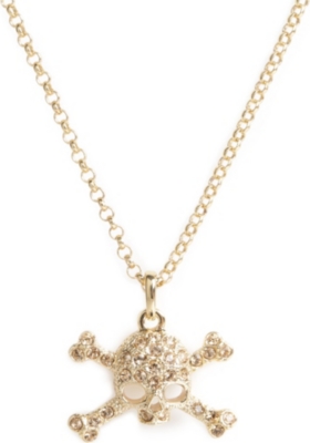 VIVIENNE WESTWOOD Diamante skull pendant necklace