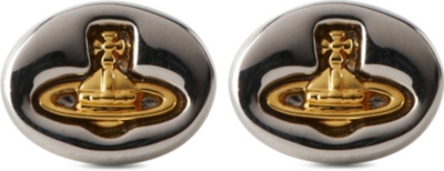 VIVIENNE WESTWOOD Embossed logo stud earrings
