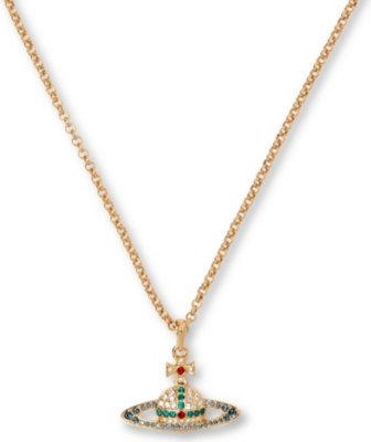VIVIENNE WESTWOOD Swarovski orb pendant necklace (Multi/gold