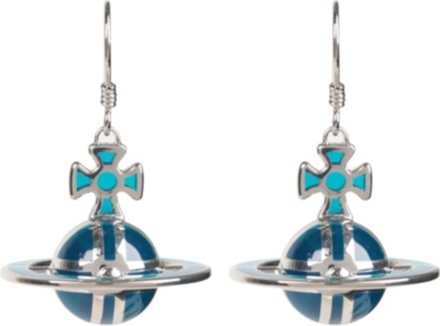 VIVIENNE WESTWOOD Plique a Jour orb earrings