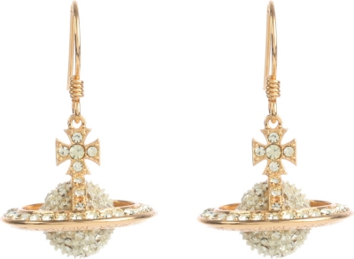 VIVIENNE WESTWOOD Ritzy pave-crystal orb drop earrings