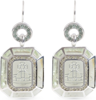 VIVIENNE WESTWOOD Emerald Frames earrings