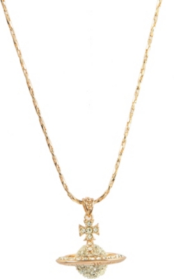 VIVIENNE WESTWOOD Ritzy Orb pave-set crystal pendant necklace