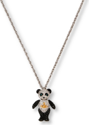 VIVIENNE WESTWOOD Panda diamante pendant necklace