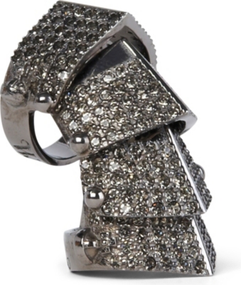 VIVIENNE WESTWOOD Armour pav&eacute; ring