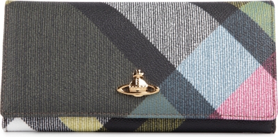 VIVIENNE WESTWOOD Derby slim coated cotton wallet