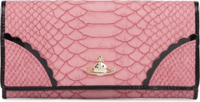 VIVIENNE WESTWOOD Frilly Snake leather wallet