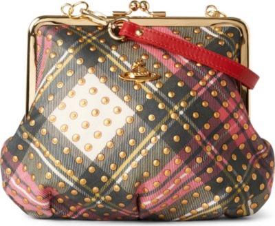VIVIENNE WESTWOOD Tartan Dots framed clutch