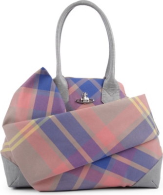 VIVIENNE WESTWOOD Capri Tartan Yasmine large tote
