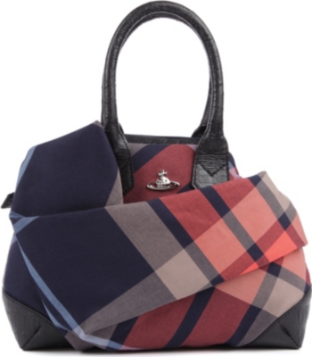 VIVIENNE WESTWOOD Capri Tartan Yasmine small tote