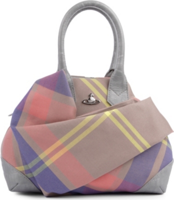 VIVIENNE WESTWOOD Capri Tartan Yasmine small tote
