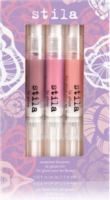 STILA Awesome Blossom lip glaze trio