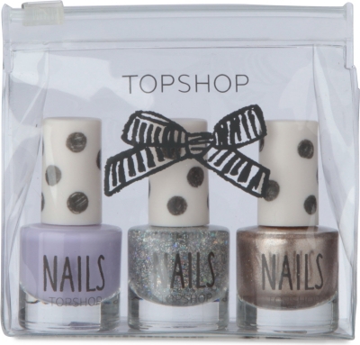TOPSHOP Set of three nail polishes