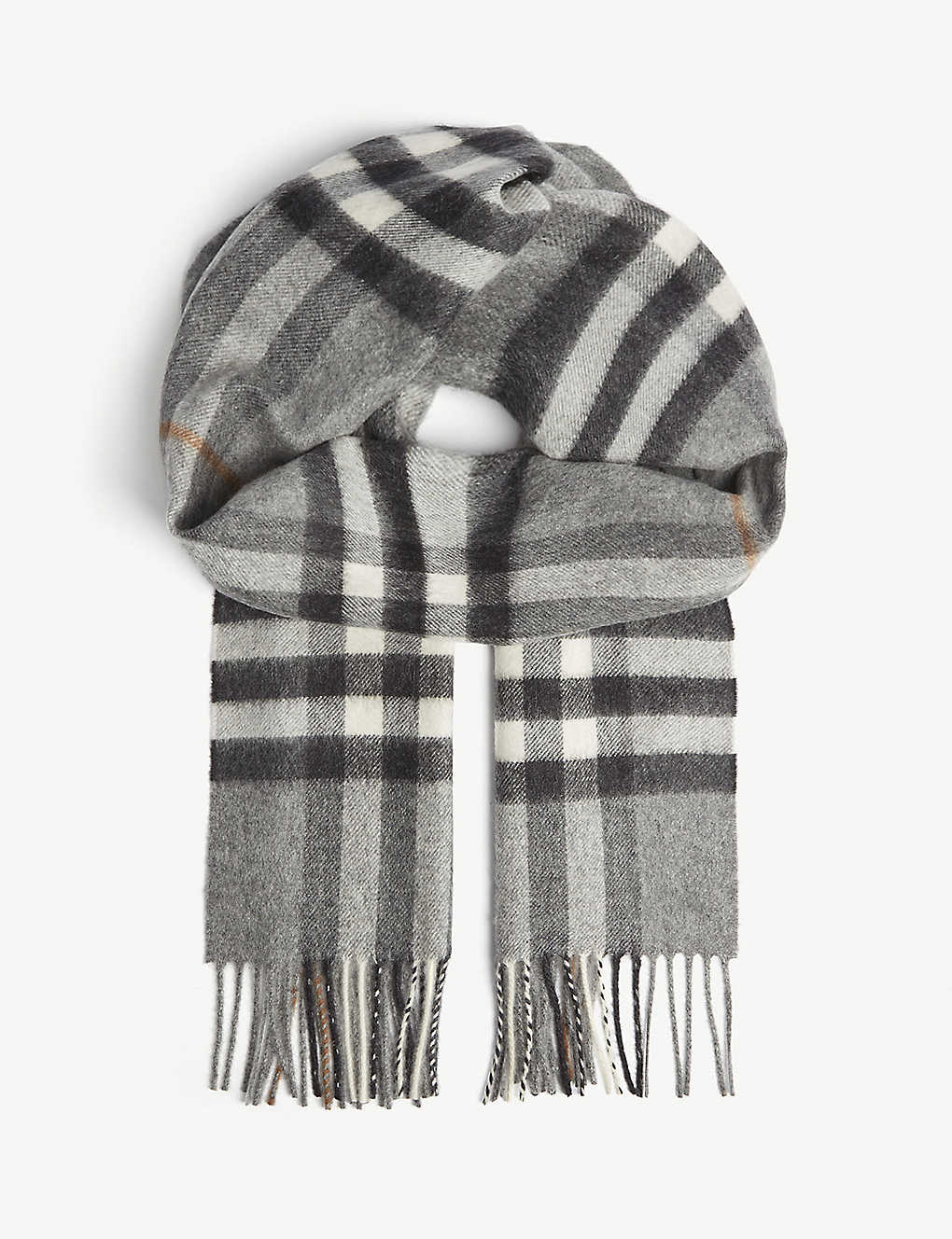 Giant check cashmere scarf(8309736)